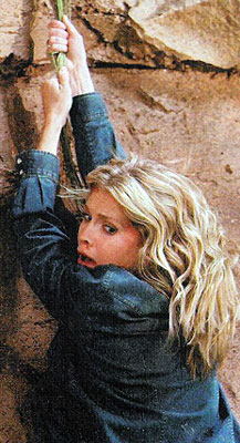 SOD July 04, Jennifer hangs from a vine