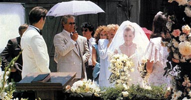 SOU  8/91 Wedding Neil Curtis [Joe Gallison] holding umbrella